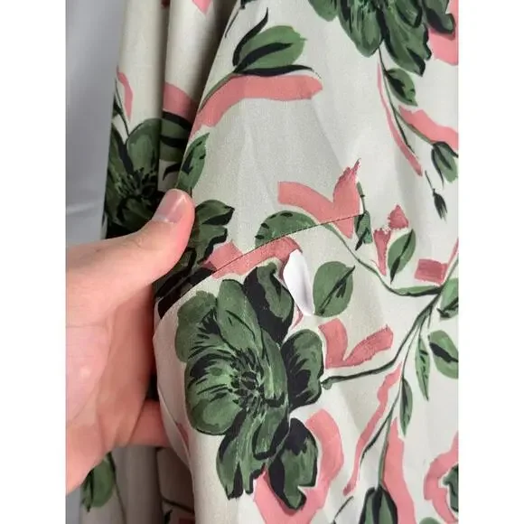 Alexia Admor Sophie Floral Dress Off-White Size 8 Fabric Pull - Picture 8 of 13